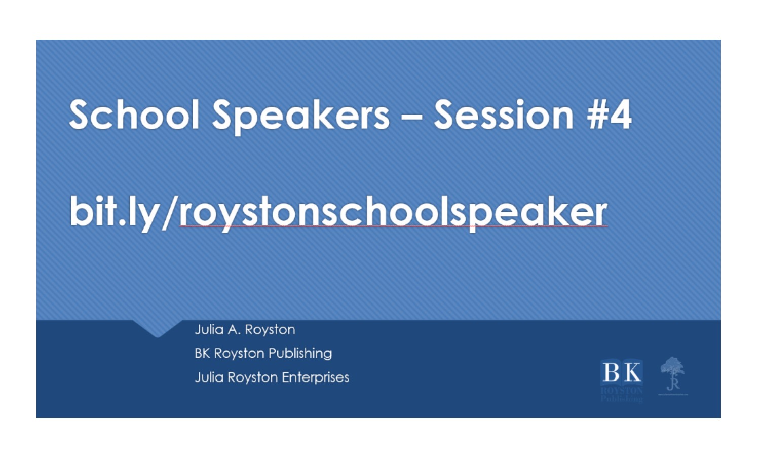 School Speaker Resources – BK Royston Publishing LLC